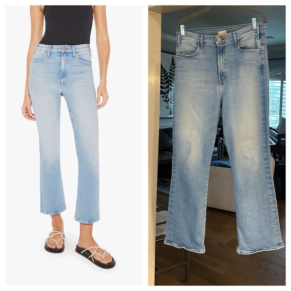 MOTHER The Hustler Ankle Jeans in California Cruiser light blue color Size 33